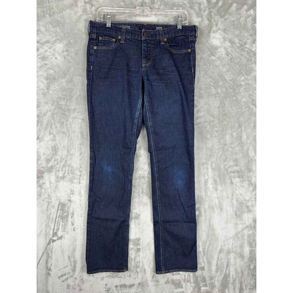 J Crew Matchstick Jeans Dark Wash‎ Size 28S Slim Fit Denim Pants
